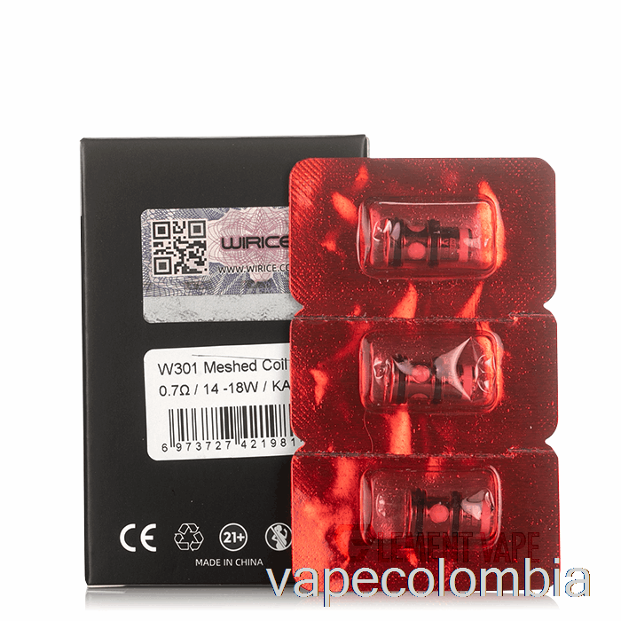 Vape Desechable Hellvape X Wirice Bobinas De Repuesto De Carga Superior 0.7ohm T3-01 Bobinas De Malla